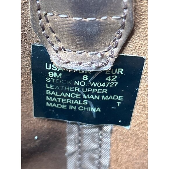 Wolverine Mens Leather Pull-On Work Boots Size 9 Brown Durable Slip-Resistant - Picture 7 of 9